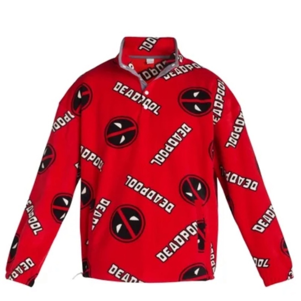 Deadpool Red Pullover Fleece, size XXL